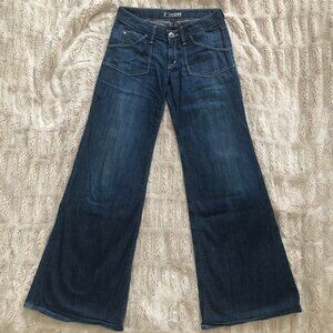 Hudson Low-Rise, Wide-Leg Jeans
